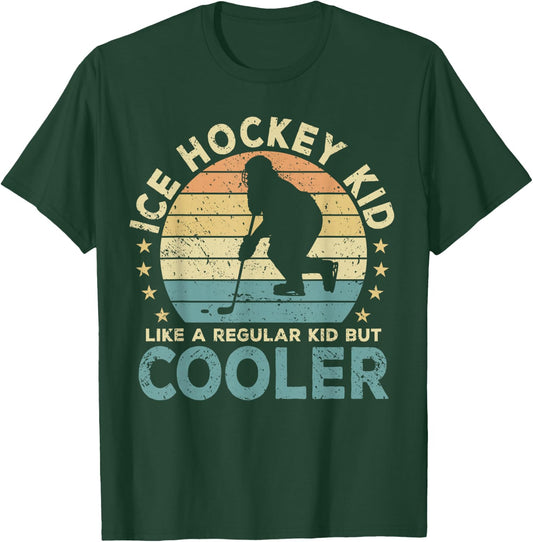 Ice Hockey Kid Hockey Player Funny T-Shirt - T-Shirt | Forest