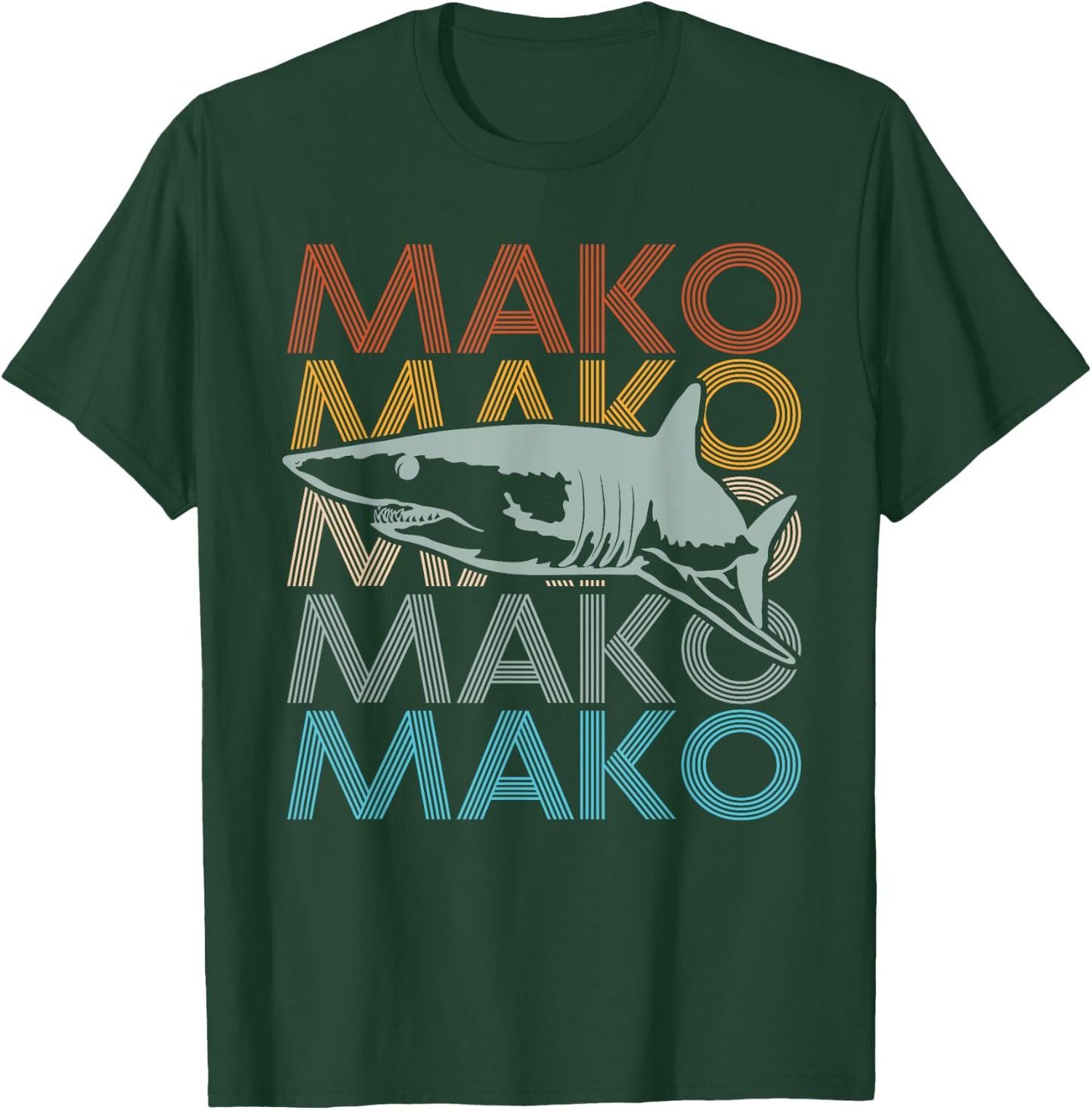 MAKO Design for a Mako Shark Diver T-Shirt - T-Shirt | Forest