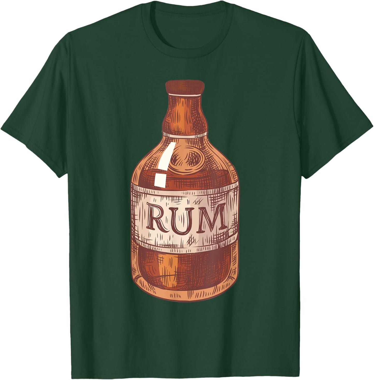 Rum Pirate's Favorite Drink Alcoholic Beverage Rum T-Shirt - T-Shirt | Forest