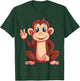 Monkey Lover Kids Boys Girls Women T-Shirt - T-Shirt | Forest