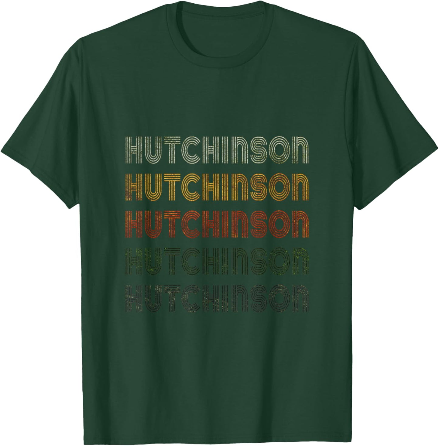Love Hutchinson Grunge Vintage Style Black Hutchinson T-Shirt - T-Shirt | Forest