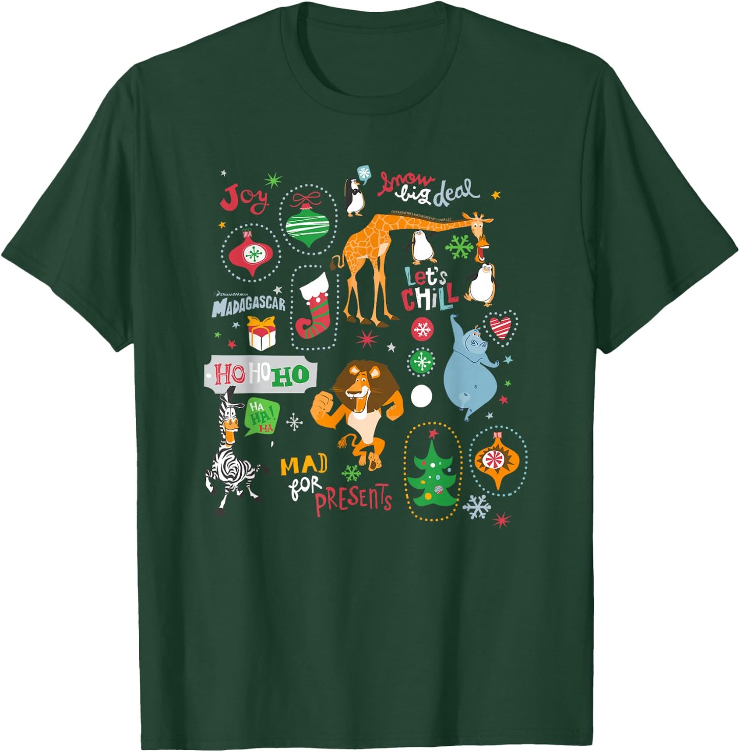 DreamWorks Madagascar Christmas T-Shirt - T-Shirt | Forest
