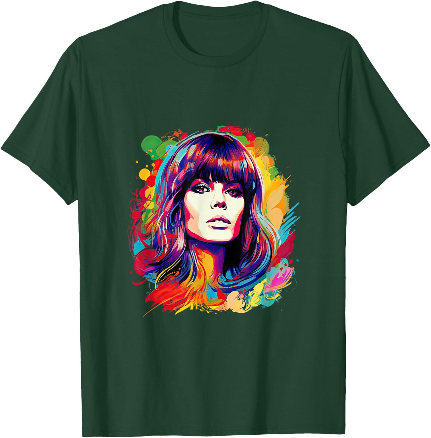 Soulful Serenade: Isometric Art of Astrud Gilberto T-Shirt - T-Shirt | Forest