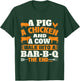 A Pig A Chicken And A Cow - Grilling BBQ Lover Barbecue T-Shirt - T-Shirt | Forest