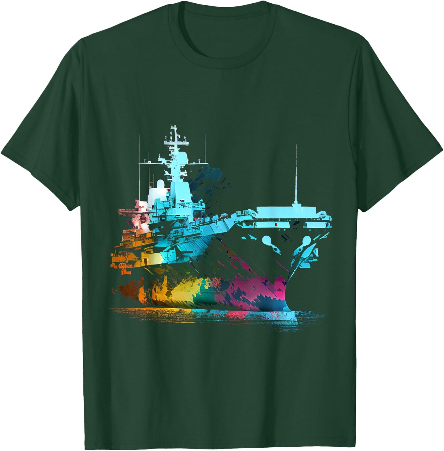Aircraft carrier USA military captain American ship captain T-Shirt - T-Shirt | Forest