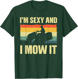 Best Lawn Mowing Art Women Lawn Mower Tractor Lover T-Shirt - T-Shirt | Forest
