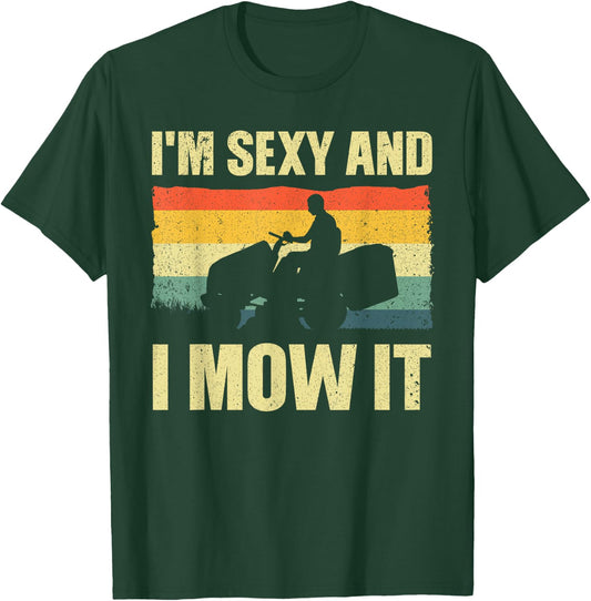 Best Lawn Mowing Art Women Lawn Mower Tractor Lover T-Shirt - T-Shirt | Forest