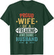 Vintage Proud Wife Of A Freaking Awesome Husband T-Shirt - T-Shirt | Forest