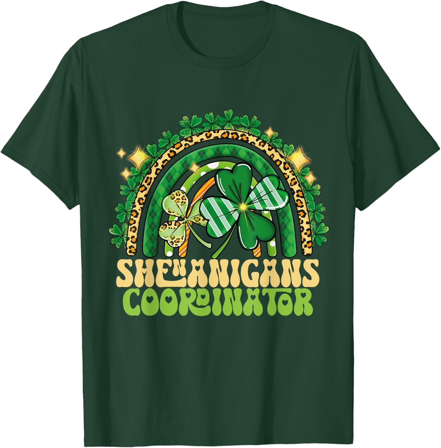 Shenanigans Coordinator Rainbow Teacher St Patricks Day T-Shirt - T-Shirt | Forest