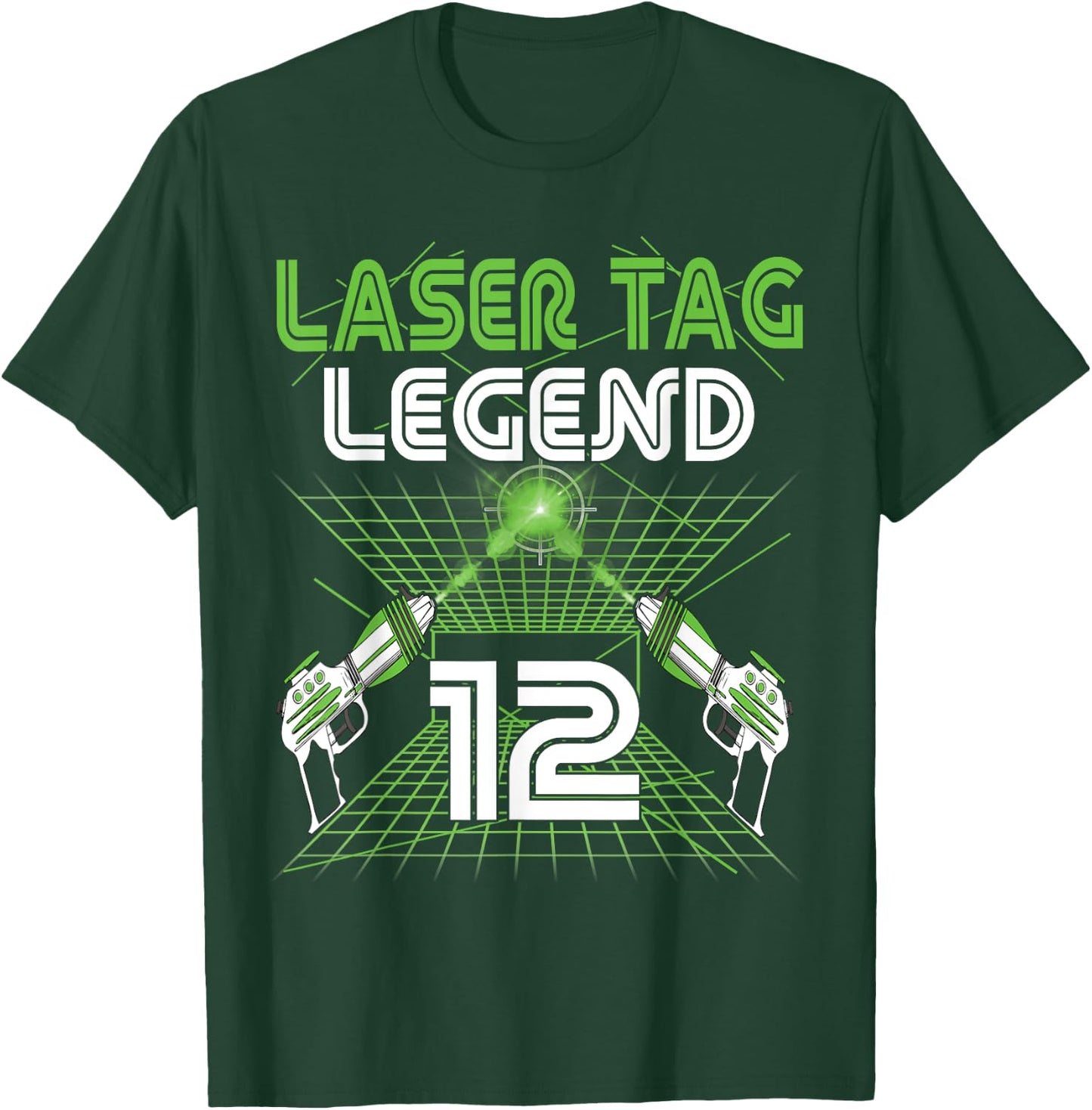 Lasertag Birthday Party - laser tag 12 years birthday T-Shirt - T-Shirt | Forest