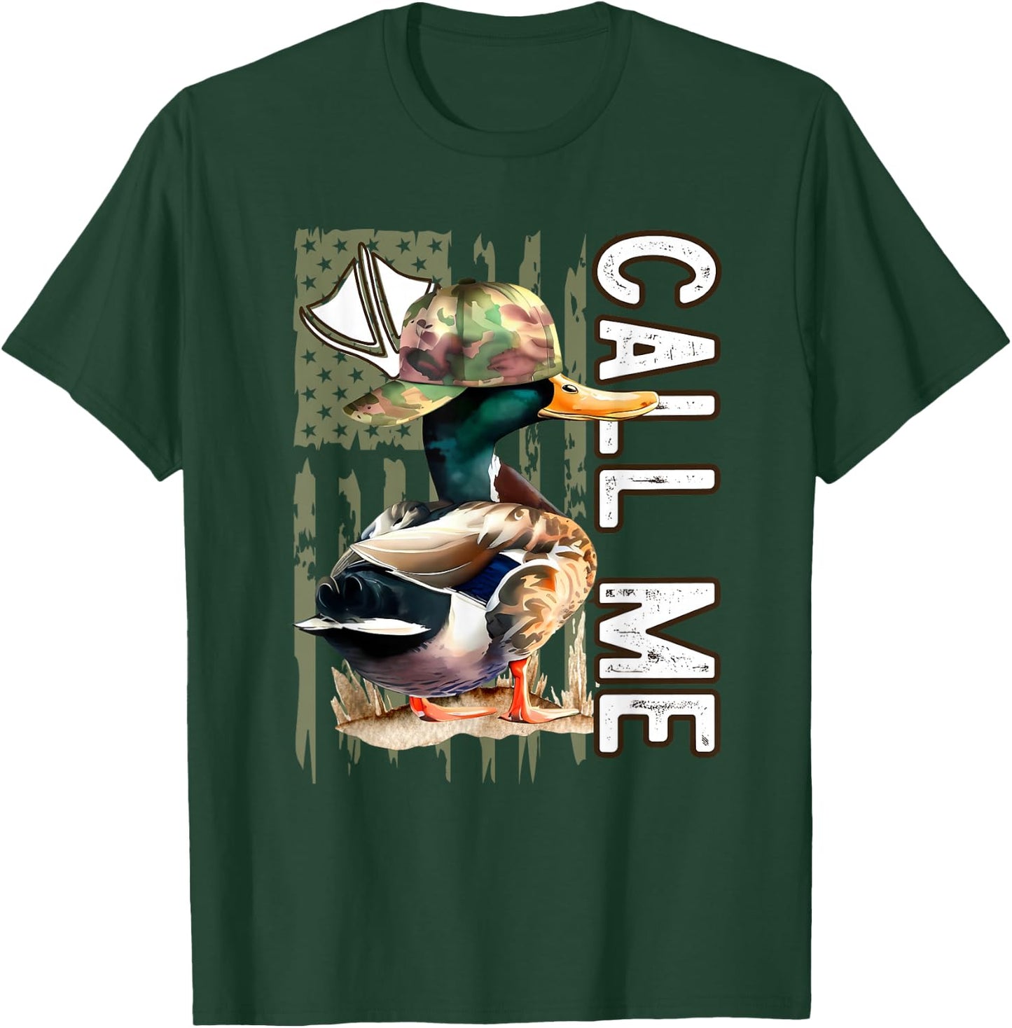 Call Me Mallard Duck Hunter Hunting Season Cute Duck Hunting T-Shirt - T-Shirt | Forest