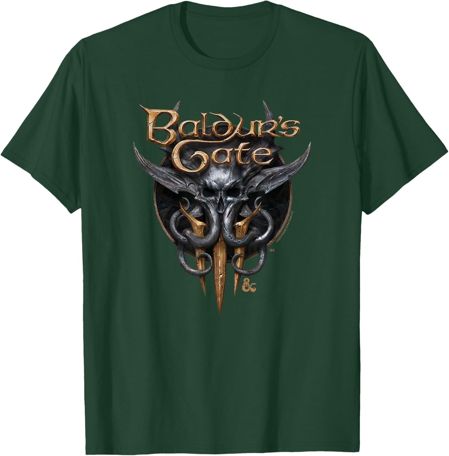 Dungeons & Dragons Baldur's Gate III Illithid Logo T-Shirt - T-Shirt | Forest