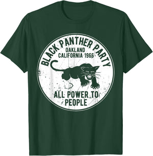 Oakland California 1966 Black Panther Party Distressed T-Shirt - T-Shirt | Forest