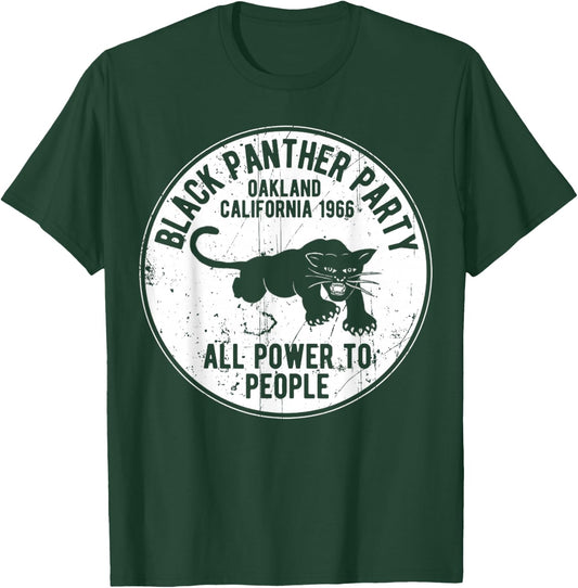 Oakland California 1966 Black Panther Party Distressed T-Shirt - T-Shirt | Forest