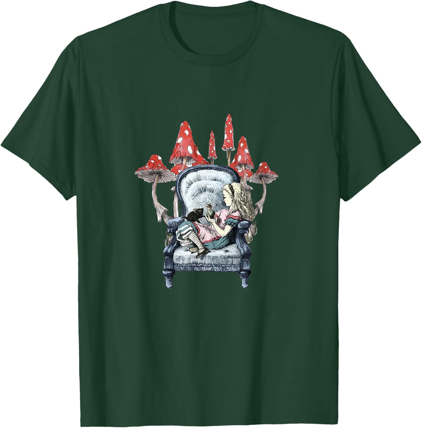 Alice In Wonderland - Alice Mushroom T-Shirt - T-Shirt | Forest
