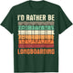 Longboard Retro Vintage Skateboarder Sidewalk Surfing T-Shirt - T-Shirt | Forest