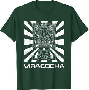 Viracocha Persus Writes Antique Symbols Inca Peru Chicano T-Shirt - T-Shirt | Forest