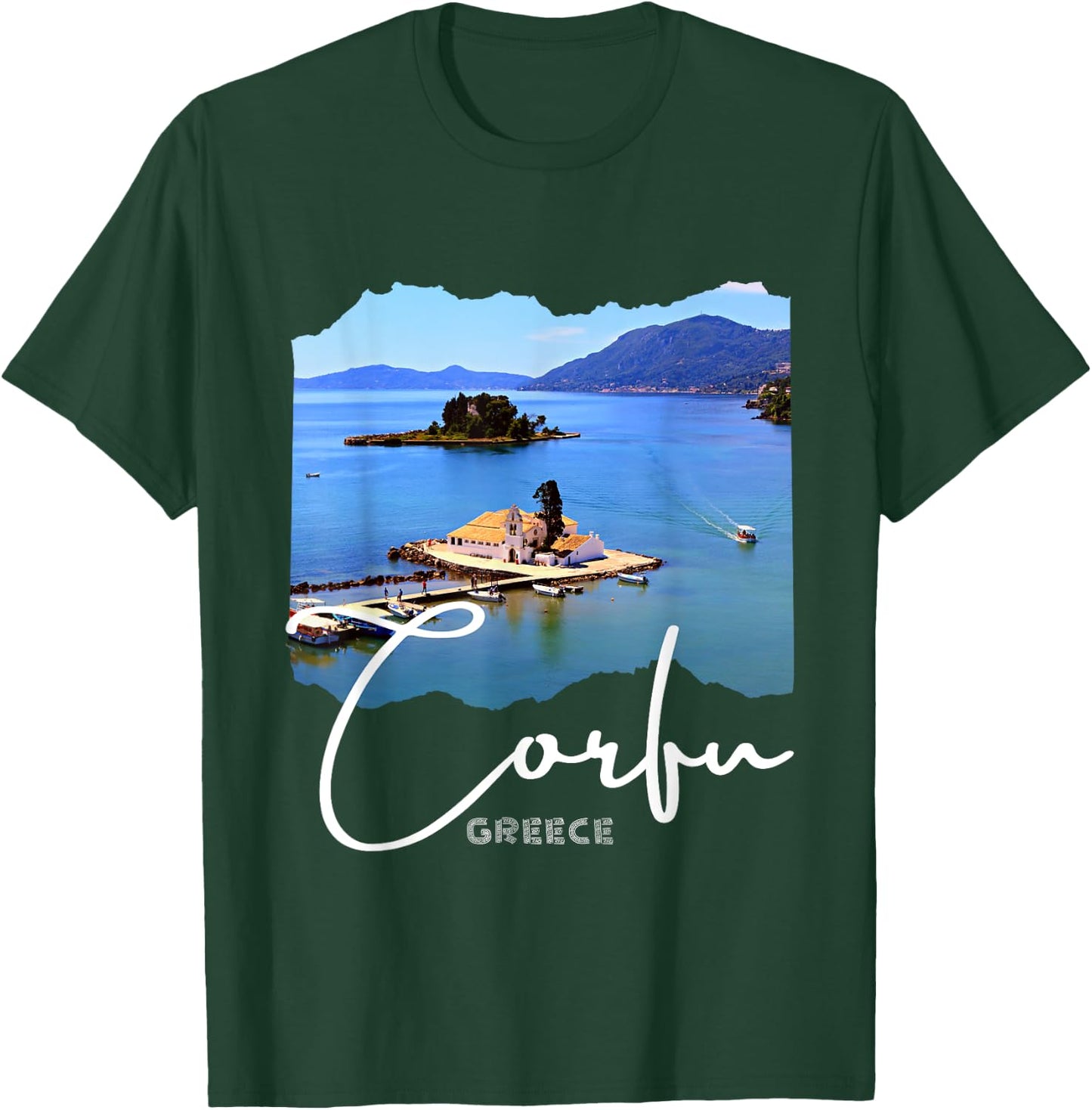 Corfu Island Greece Corfu T-Shirt - T-Shirt | Forest
