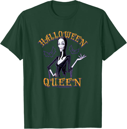 The Addams Family Halloween Queen Vintage Morticia Poster T-Shirt - T-Shirt | Forest