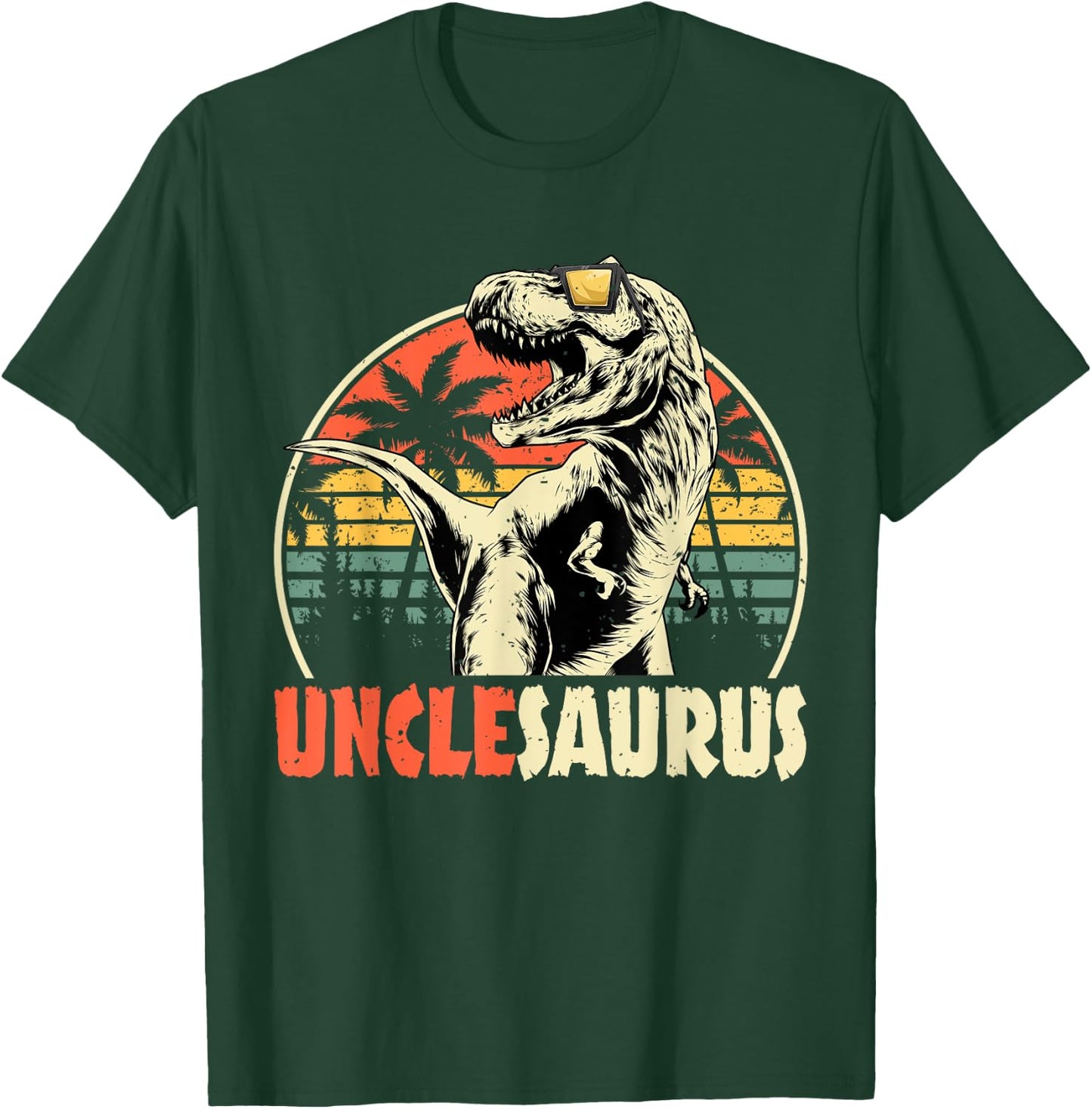 Unclesaurus T Rex Dinosaur Uncle Saurus Family Matching T-Shirt - T-Shirt | Forest