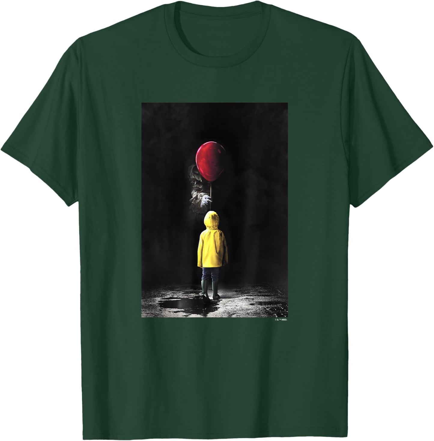 It Pennywise & Georgie Red Balloon Iconic Movie Poster T-Shirt - T-Shirt | Forest