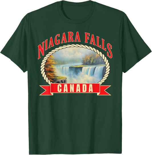 Niagara Falls Canada USA Nature river T-Shirt - T-Shirt | Forest