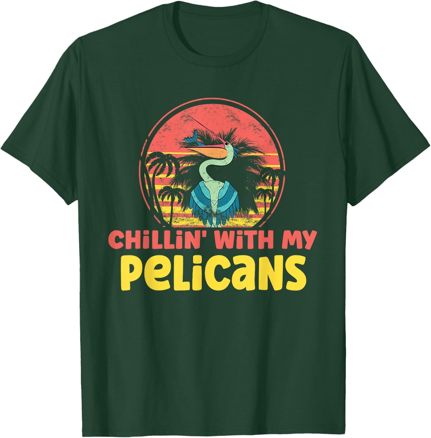 Pelican Hawaiian T-Shirt - T-Shirt | Forest