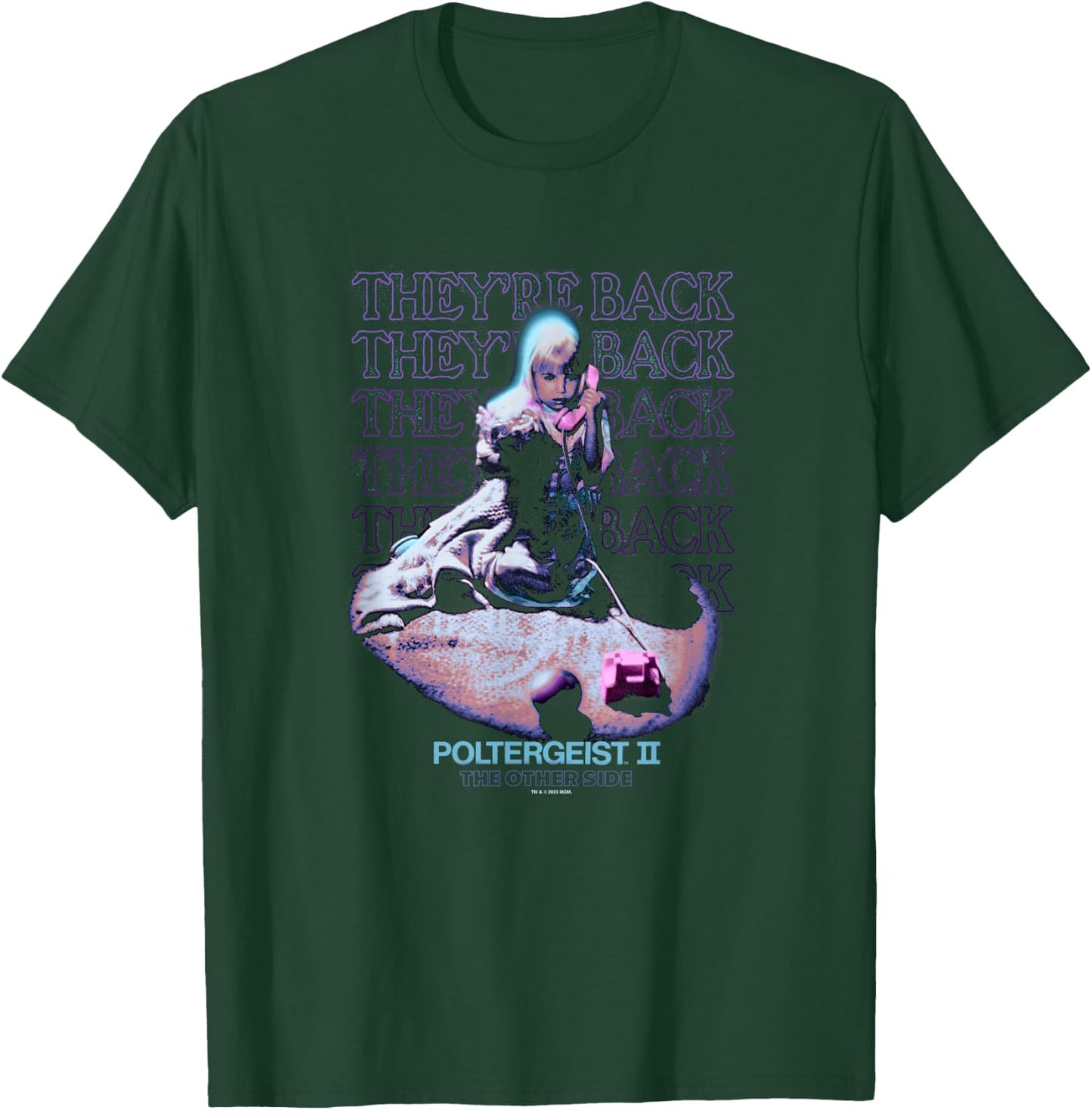 Poltergeist II Carol Ann They're Back Phone Call Halloween T-Shirt - T-Shirt | Forest