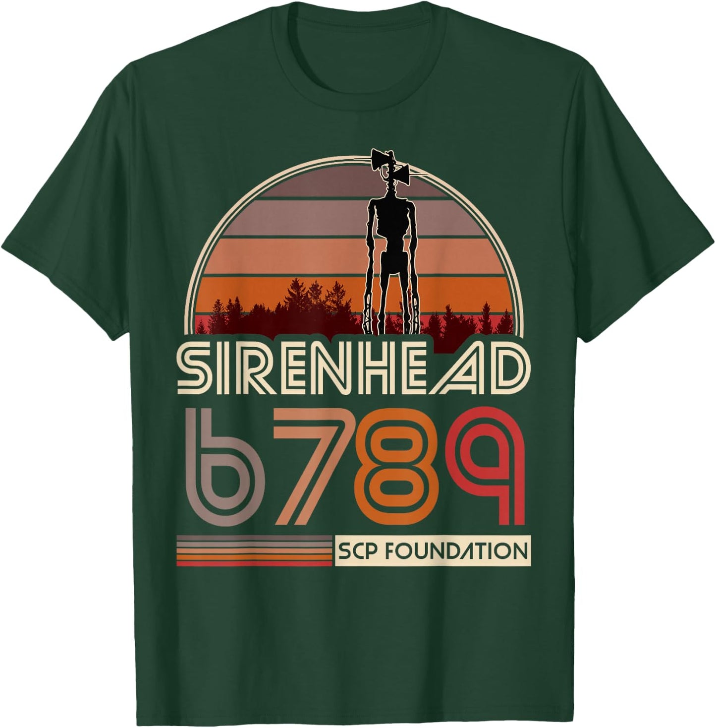 Sirenhead SCP-6789 SCP Foundation T-Shirt - T-Shirt | Forest