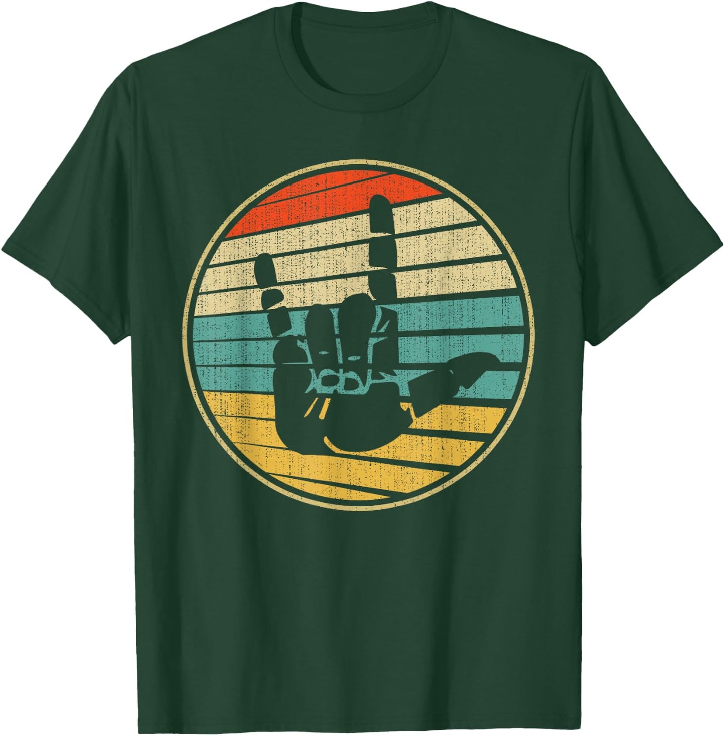 Vintage Retro 70s 80s Interpreter ASL I Love You Hand Sign T-Shirt - T-Shirt | Forest