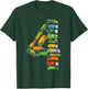Garbage Truck Themed 4th Birthday Party 4 Year Old Boys Kids T-Shirt - T-Shirt | Forest