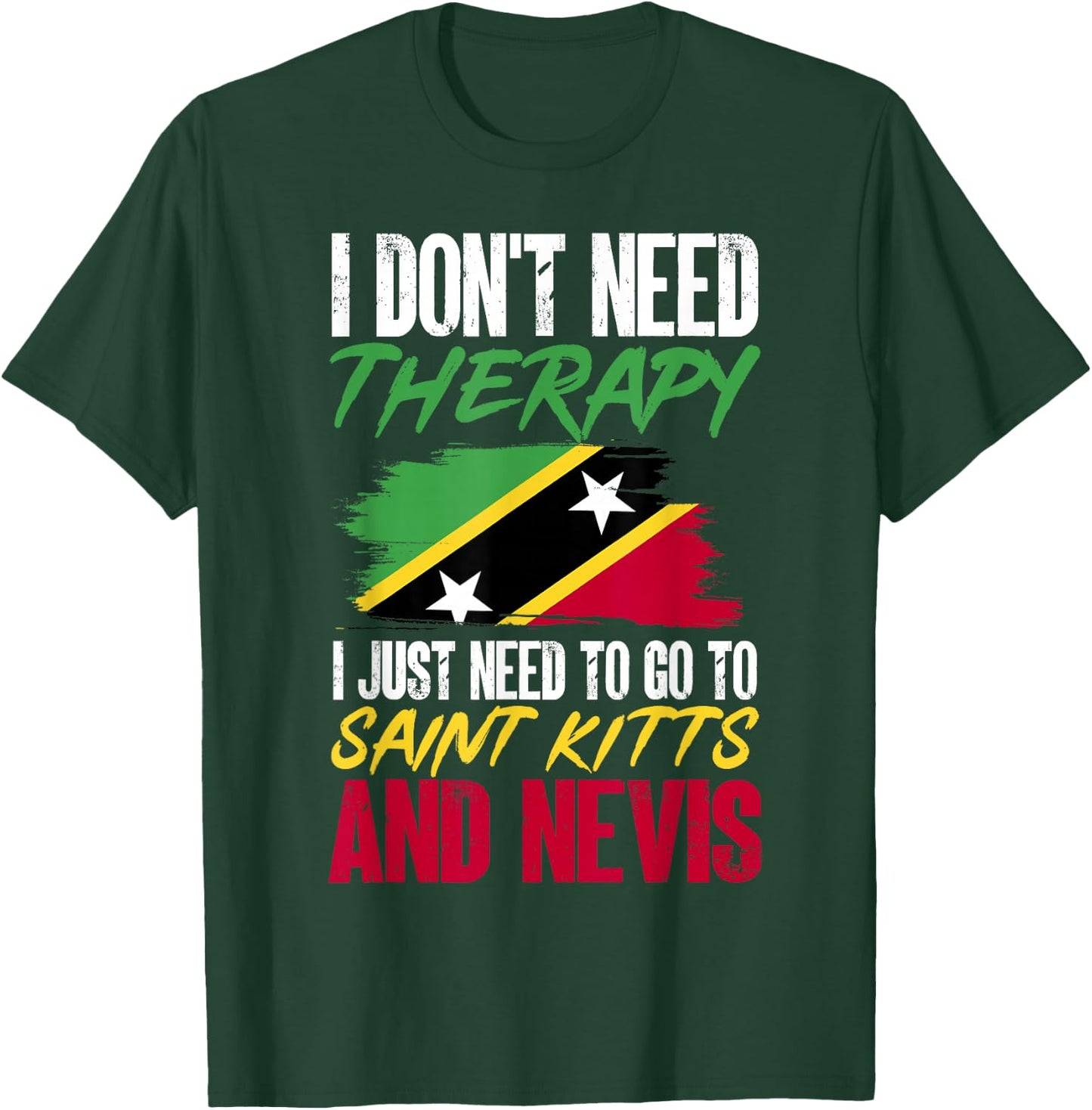 St Kitts and Nevis Flag T-Shirt - T-Shirt | Forest