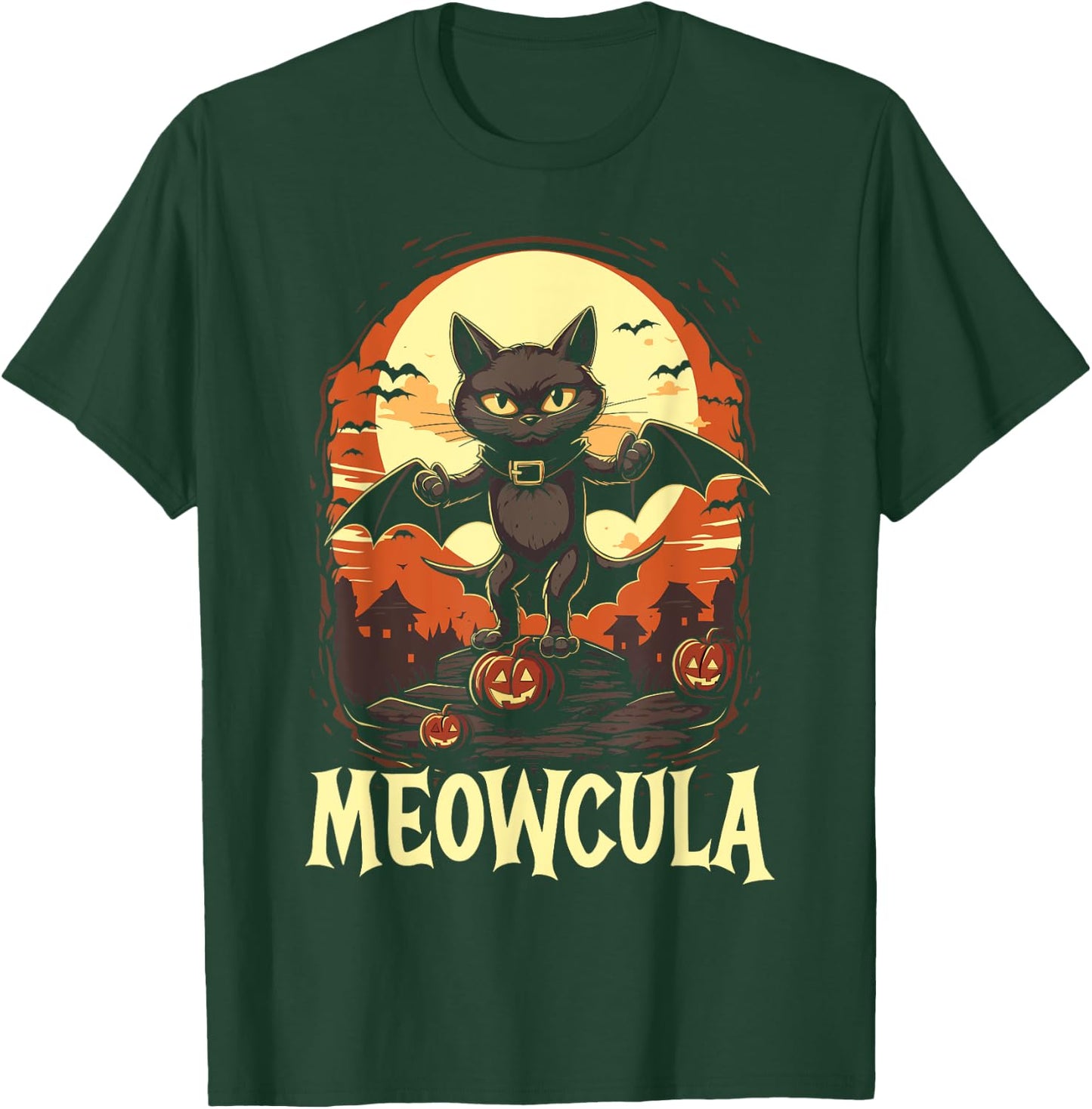 Dracula Halloween Scary Trick Or Treat Spooky Vampire T-Shirt - T-Shirt | Forest