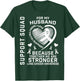 I Wear White Support Husband Lung Cancer Awareness Products T-Shirt - T-Shirt | Forest
