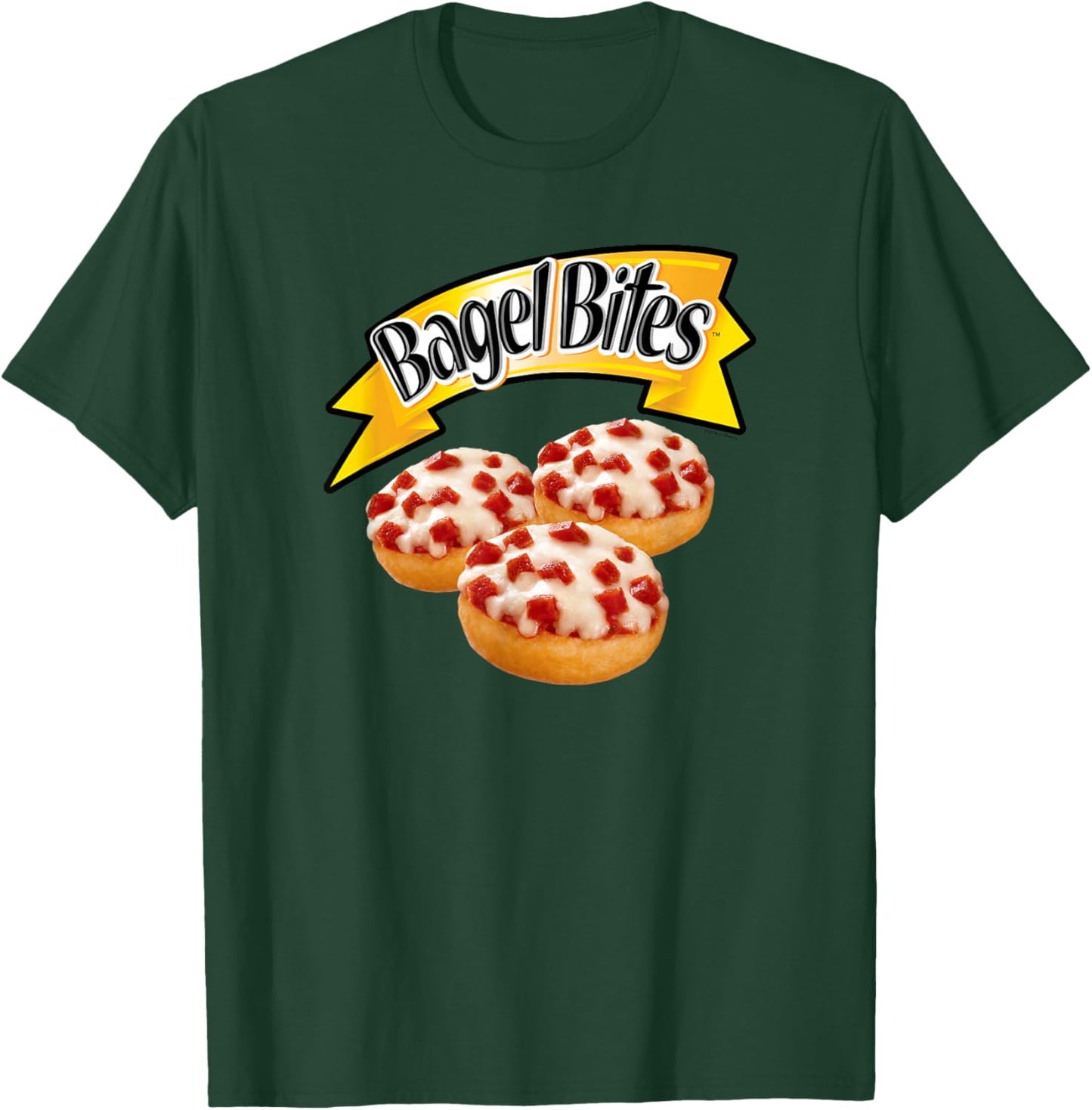 Bagel Bites Official Pizza Snacks Real Tasty Food Logo T-Shirt - T-Shirt | Forest