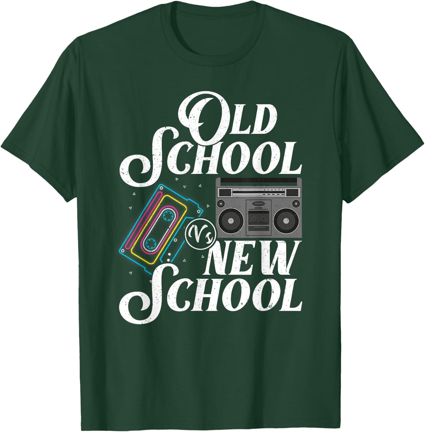 Old school vs new school old school against new school T-Shirt - T-Shirt | Forest