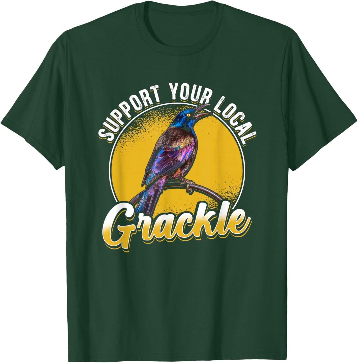 Quiscalus Grackle Bird Kawaii Bird Lover T-Shirt - T-Shirt | Forest