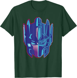 Transformers Optimus Prime Scheme Big Face Logo T-Shirt - T-Shirt | Forest