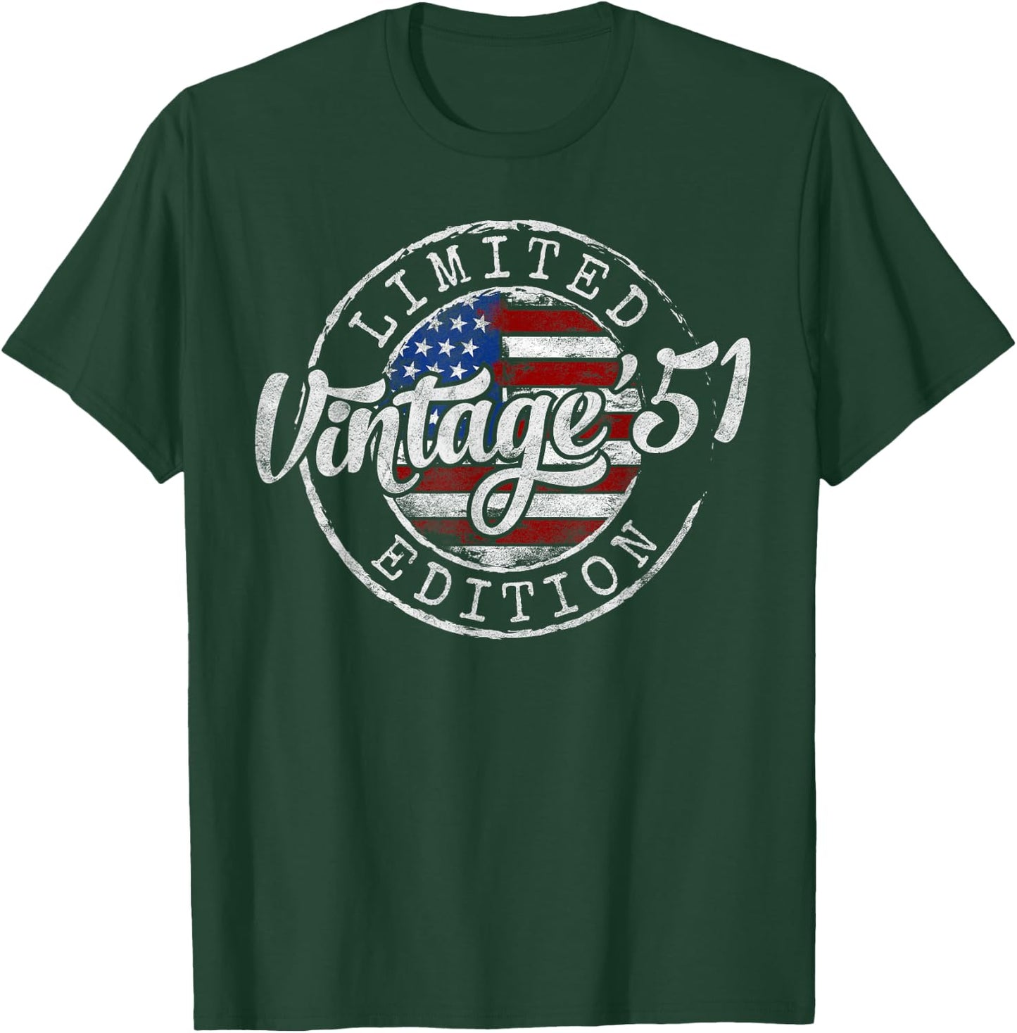 Vintage 1951 74th Birthday Gifts Women 74 Year Old T-Shirt - T-Shirt | Forest