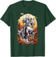 Magical Knight Cat Riding His Horse Into Battle Graphic Women Kids T-Shirt - T-Shirt | Forest