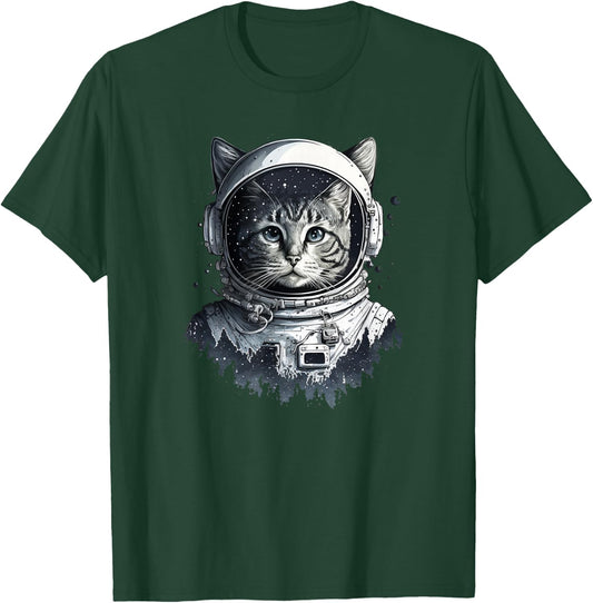 Space Astronaut Cat - Space Cat T-Shirt - T-Shirt | Forest