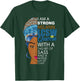 LCSW Social Worker Melanin African American Woman T-Shirt - T-Shirt | Forest