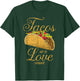 Funny Taco Tuesday Mexican Tacos Are My Love Language T-Shirt - T-Shirt | Forest