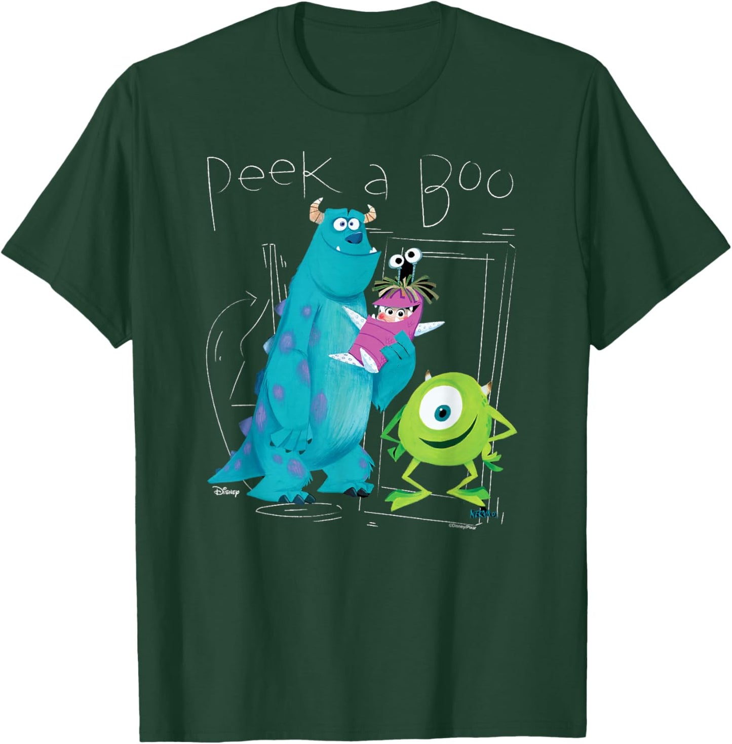 Monsters Inc - Peek A Boo T-Shirt - T-Shirt | Forest