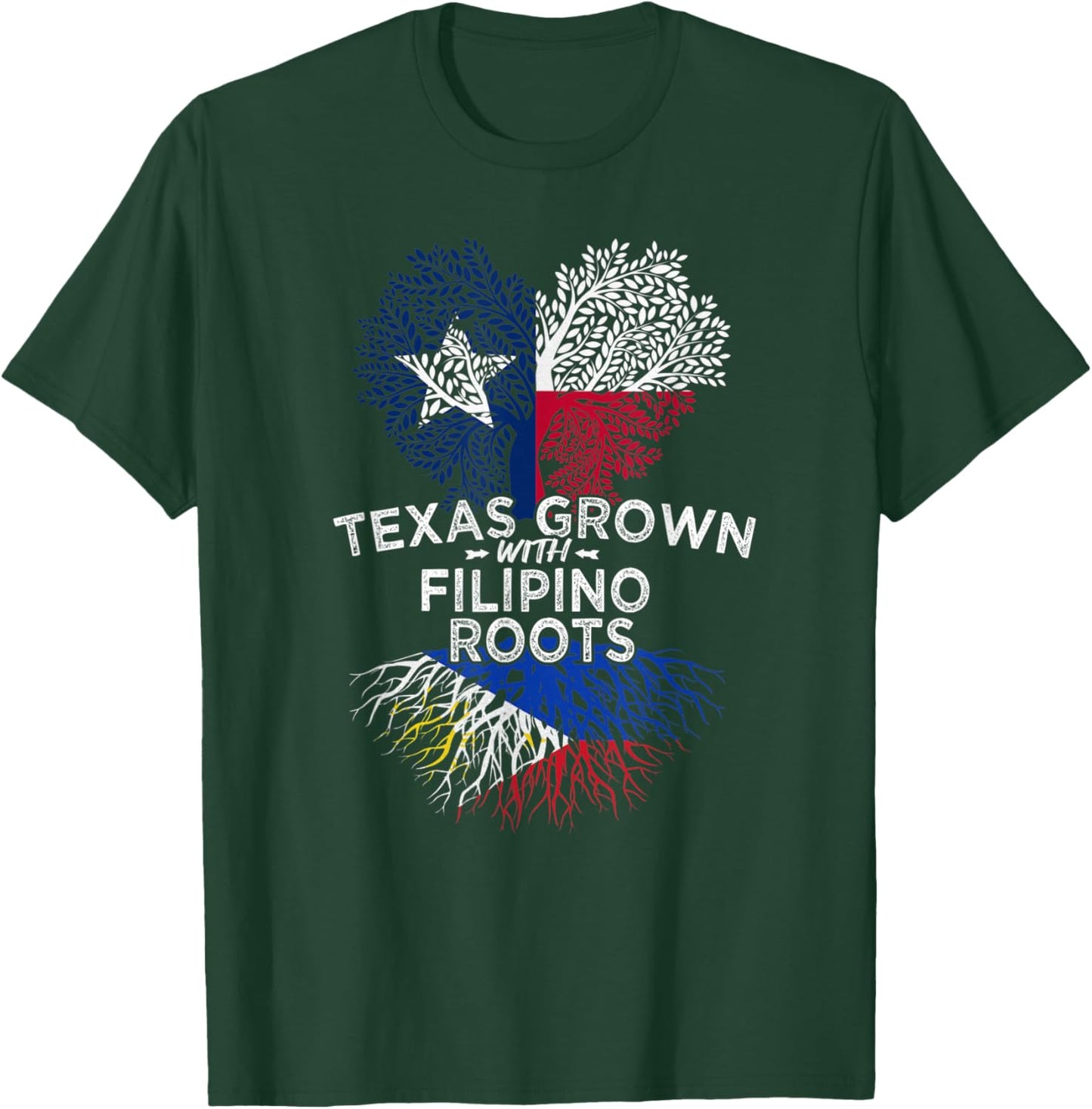Texas Grown with Filipino Roots T-Shirt - T-Shirt | Forest