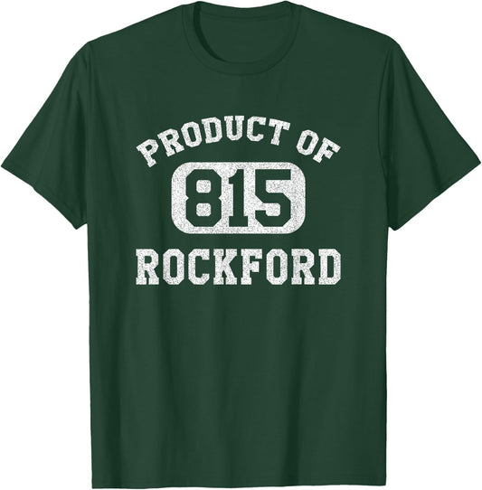 Rockford Illinois Vintage Retro Area Code T-Shirt - T-Shirt | Forest