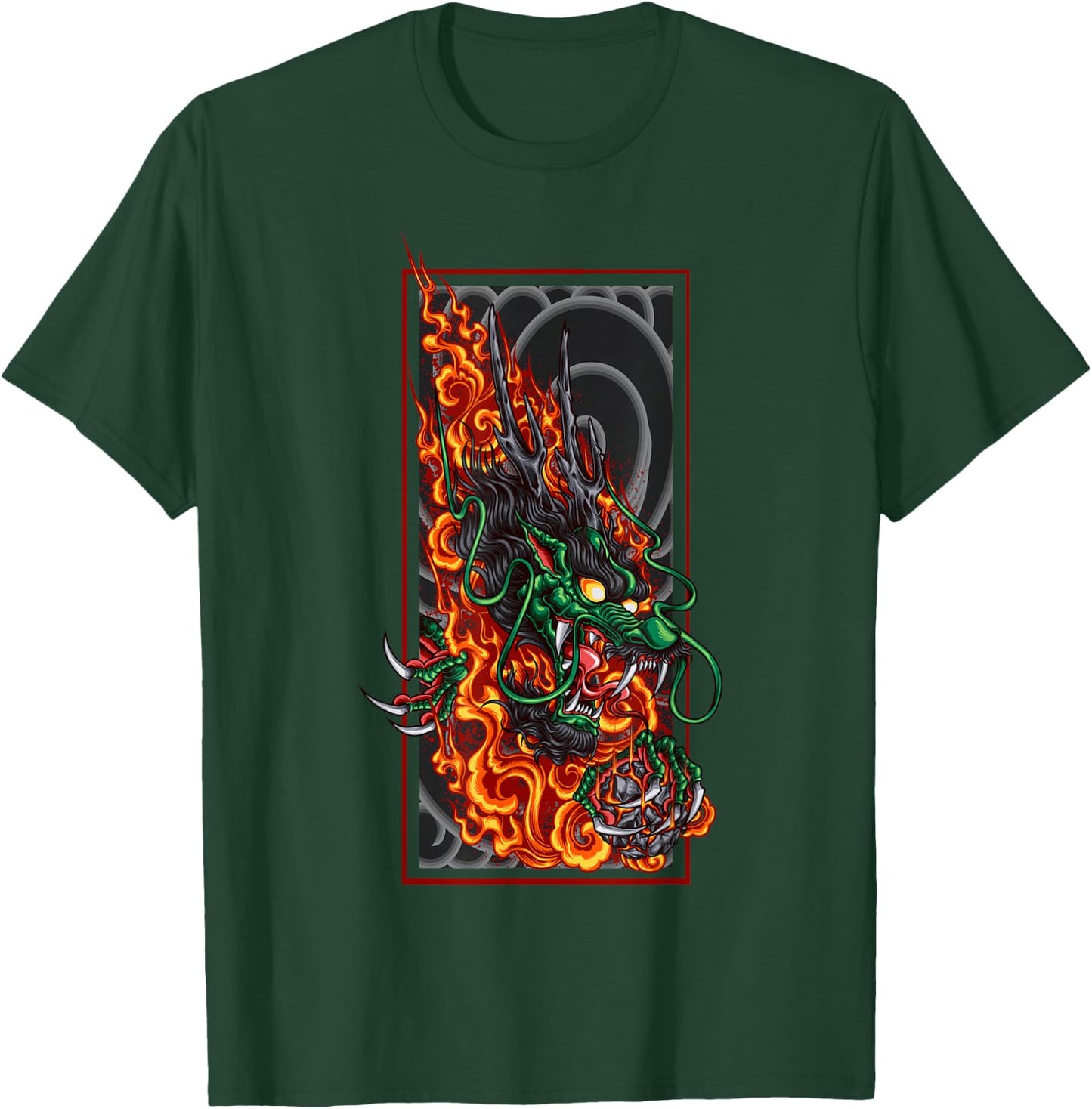 Fire Dragon T-Shirt - T-Shirt | Forest