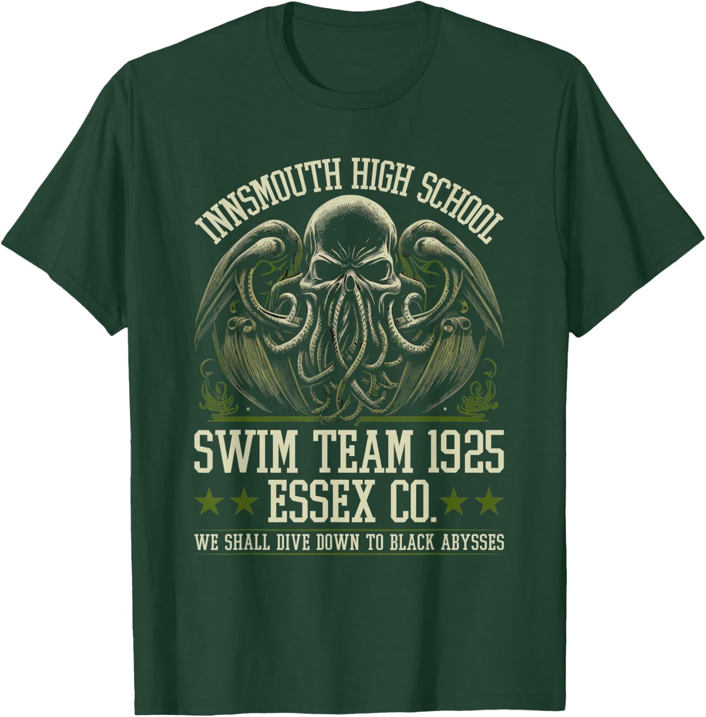 Innsmouth High School Swim Team, Cosmic Horror Cthulhu T-Shirt - T-Shirt | Forest