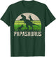 Funny Grandpa Shirts, Papasaurus Dinosaur 2 Kids Fathers Day T-Shirt - T-Shirt | Forest