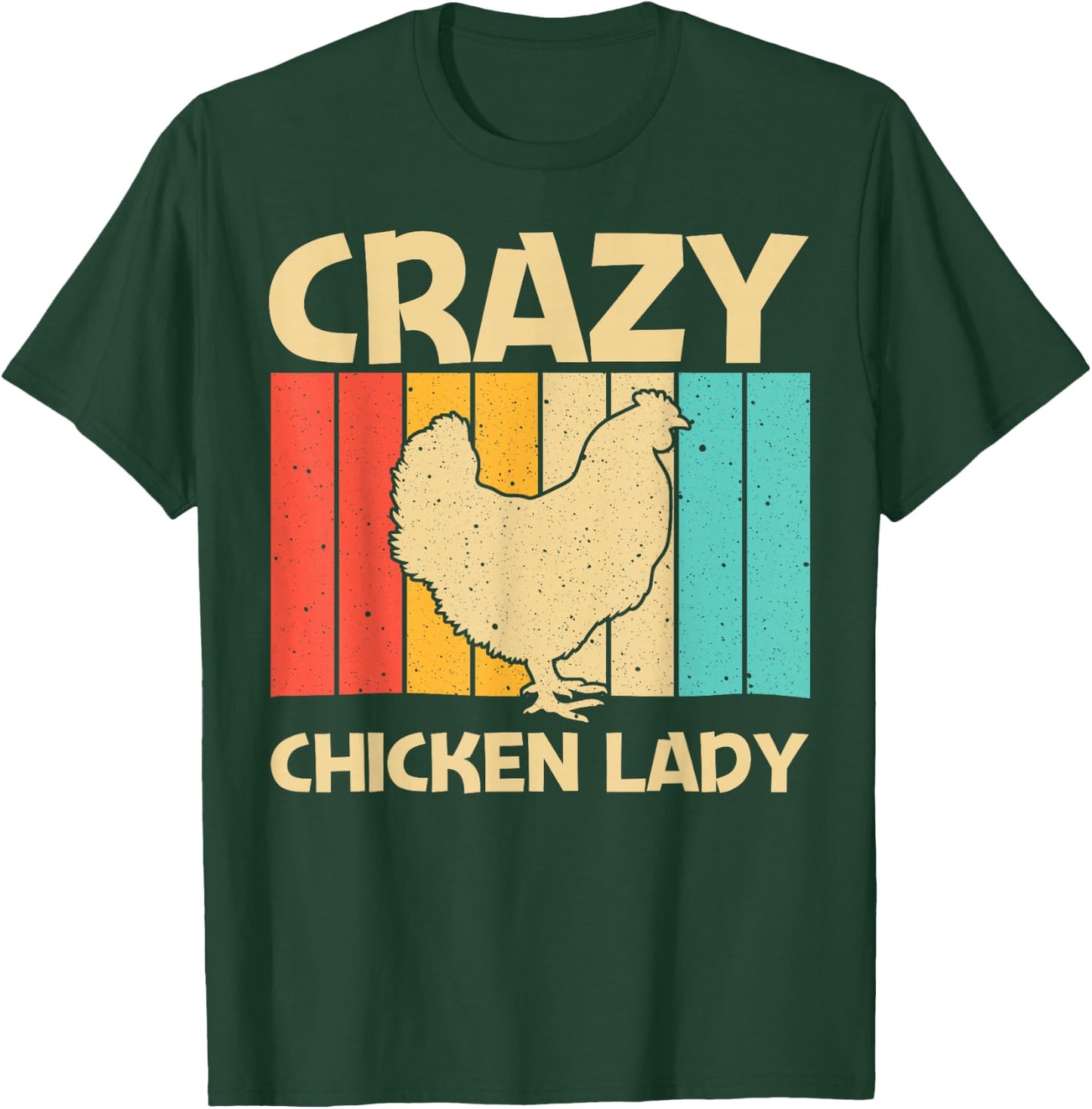 Funny Chicken Art Mom Chicken Farmer Poultry Lover T-Shirt - T-Shirt | Forest